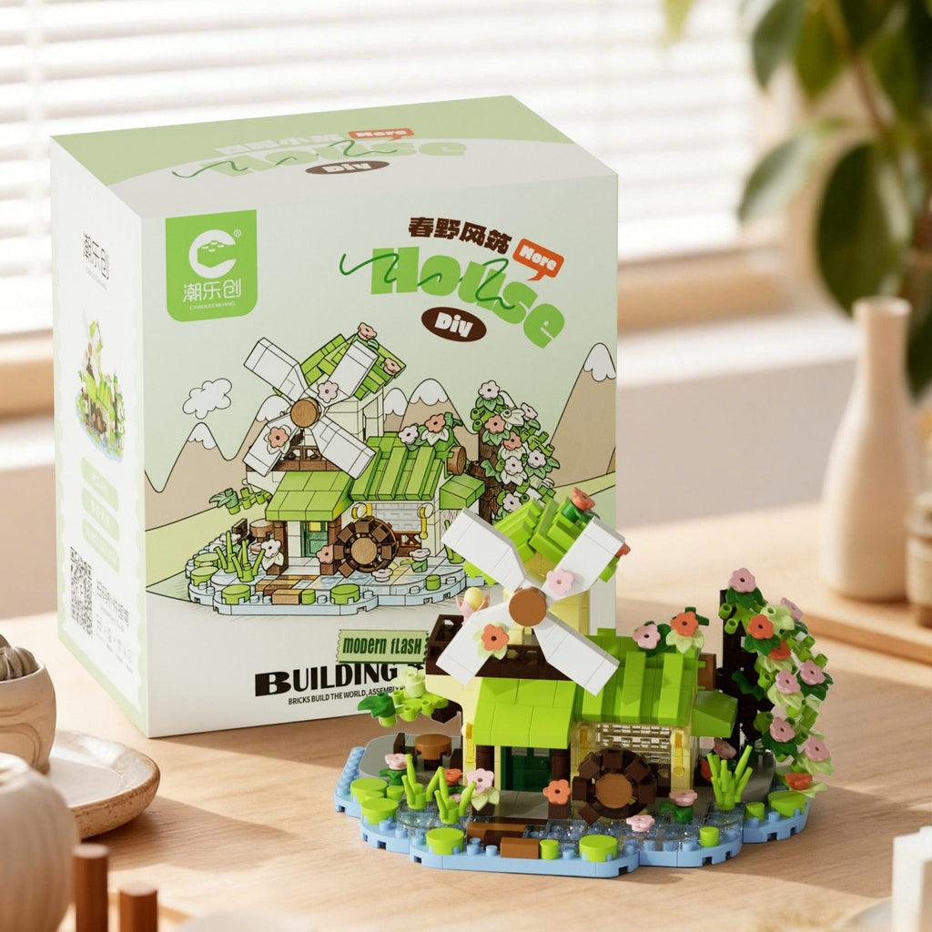 Set de Construcție Căsuță cu Moară de Vânt (479 piese) - Poza 11