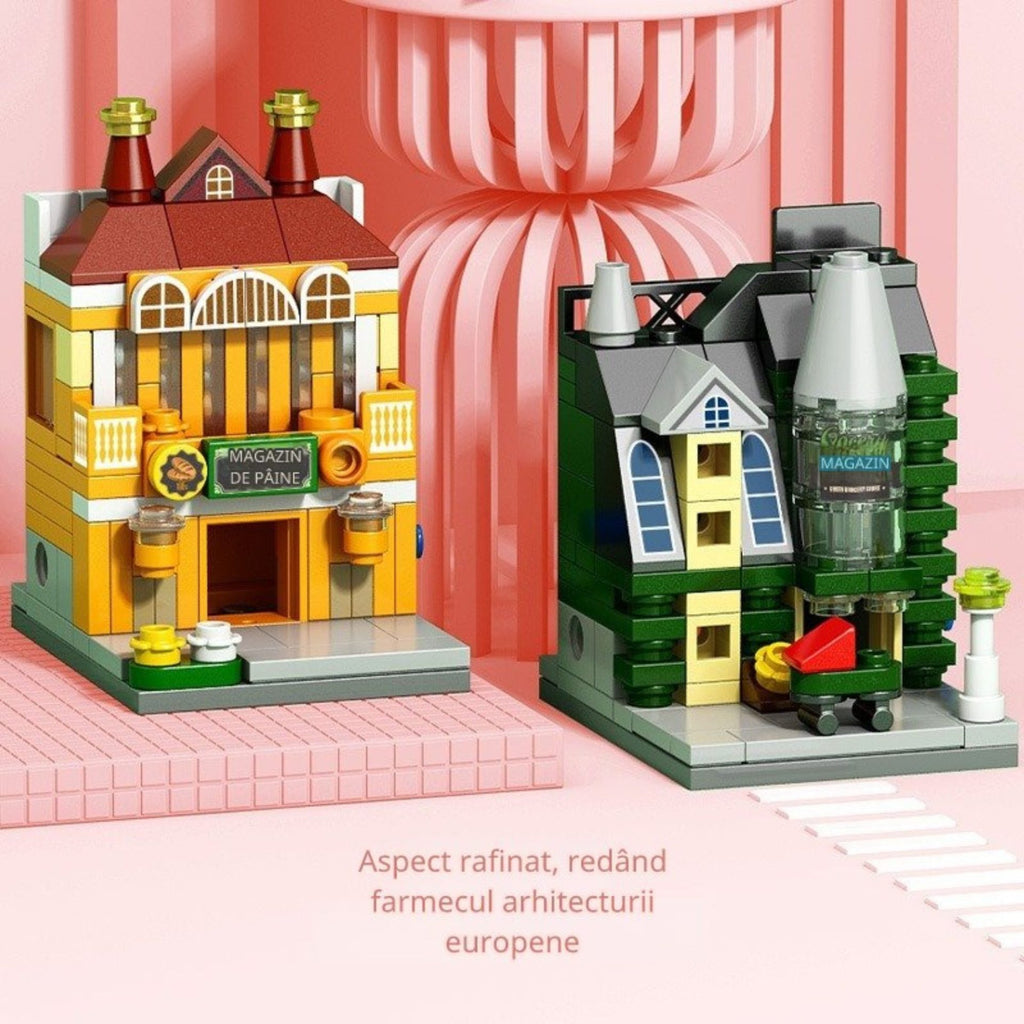 Set de Construcție Stradă Comercială Europeană (125 piese) - Poza 5