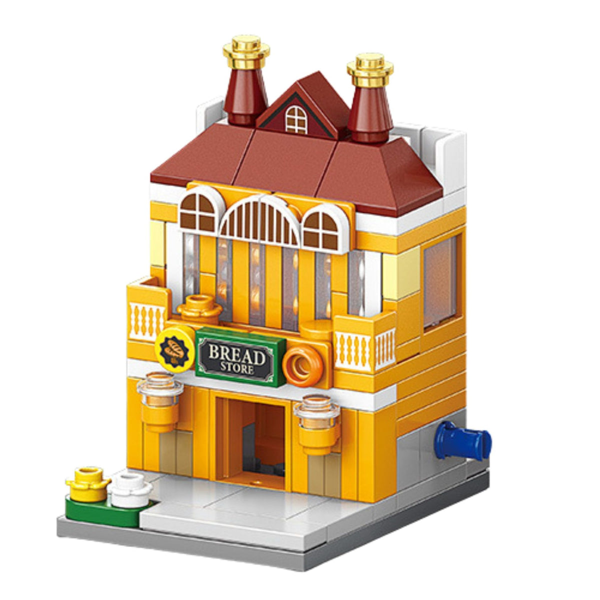 Set de Construcție Stradă Comercială Europeană (125 piese) - Poza 1