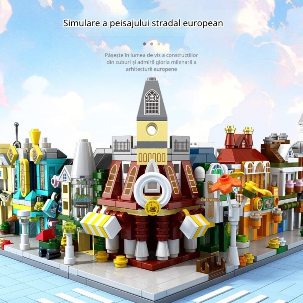 Set de Construcție Stradă Comercială Europeană (125 piese) - Poza 3