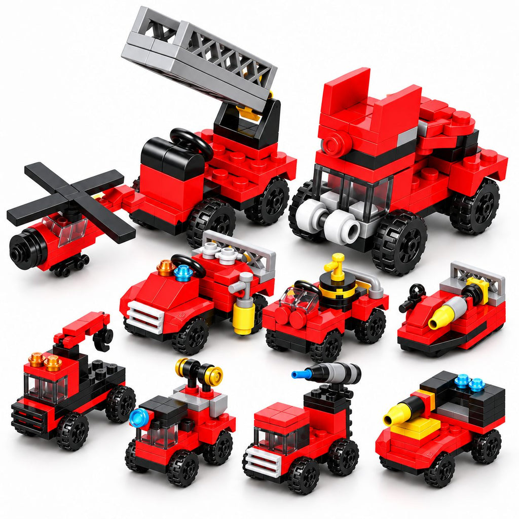 Set de Construcție 10 în 1 Vehicule - Poza 9