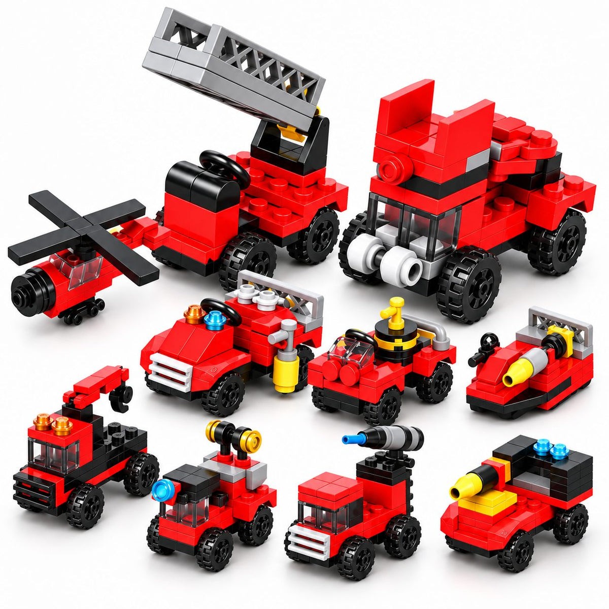 Set de Construcție 10 în 1 Vehicule - Poza 9