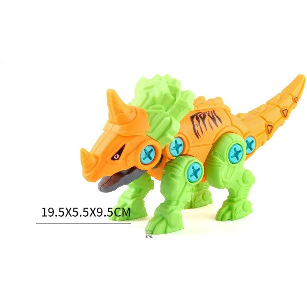 Set de Construcție 4 Dinozauri cu Bormașină Electrică - Poza 5
