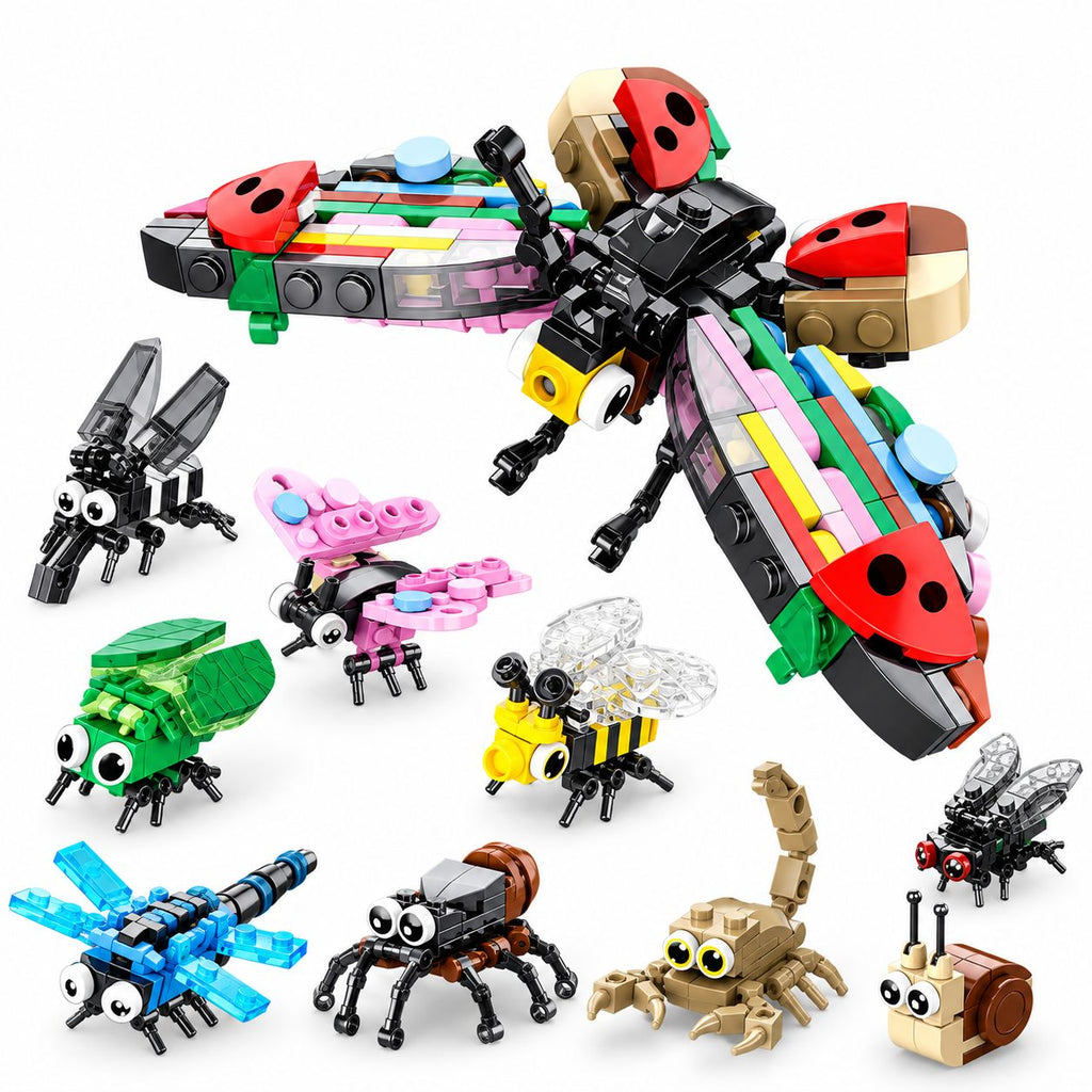Set de Construcție 10 în 1 Vehicule - Poza 3