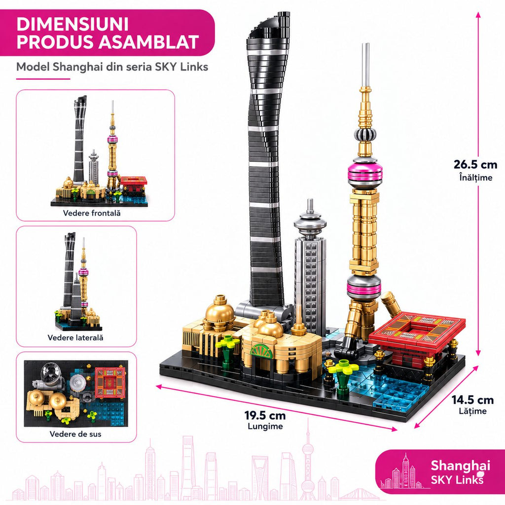 Set de Construcție Guangzhou Sky Links (595 piese) - Poza 2