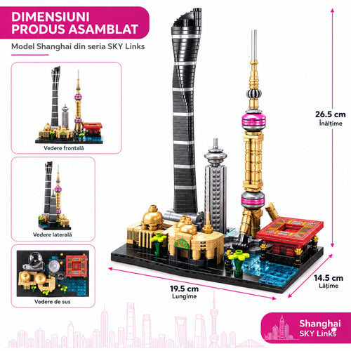 Set de Construcție Guangzhou Sky Links (595 piese) - Poza 2