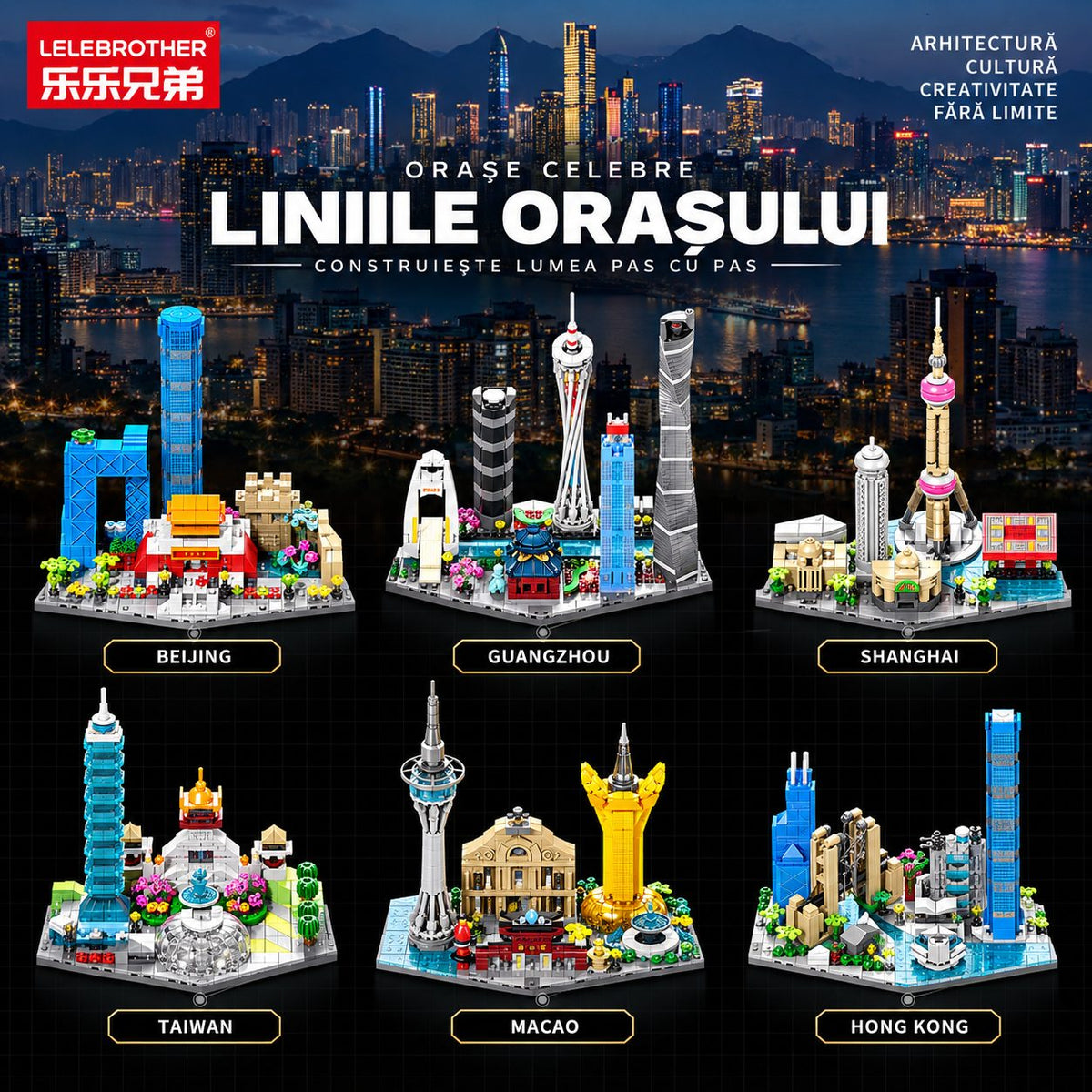 Set de Construcție Guangzhou Sky Links (595 piese) - Poza 6