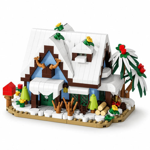 Set de Construcție Căsuță - Cabana de Iarnă (524 piese) - Poza 1