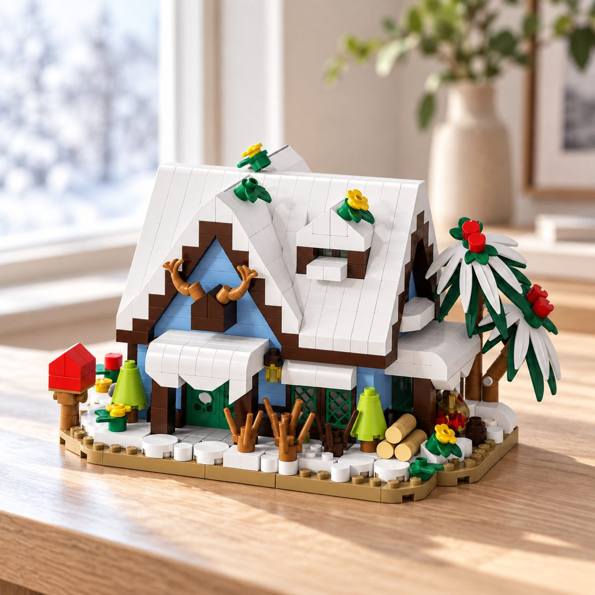 Set de Construcție Căsuță - Cabana de Iarnă (524 piese) - Poza 7