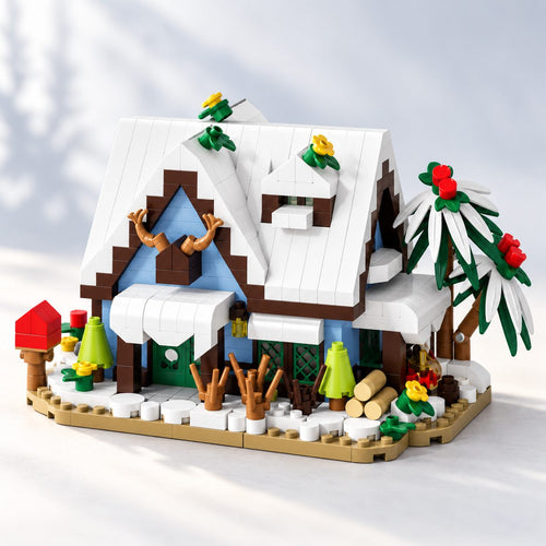 Set de Construcție Căsuță - Cabana de Iarnă (524 piese) - Poza 2