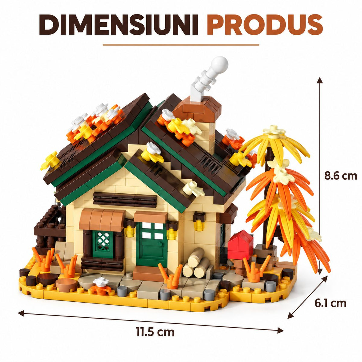 Set de Construcție Căsuță - Cabana de Toamnă (524 piese) - Poza 6