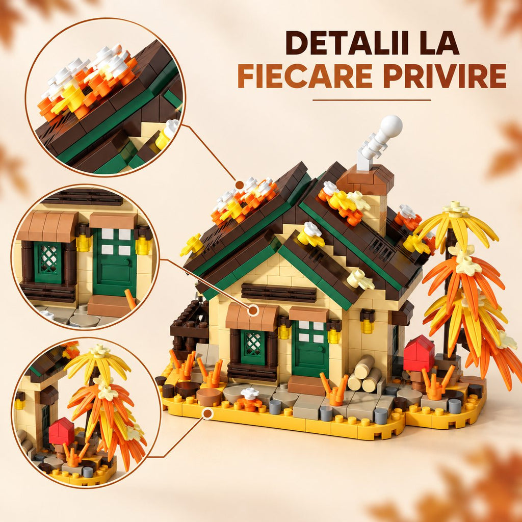 Set de Construcție Căsuță - Cabana de Toamnă (524 piese) - Poza 4