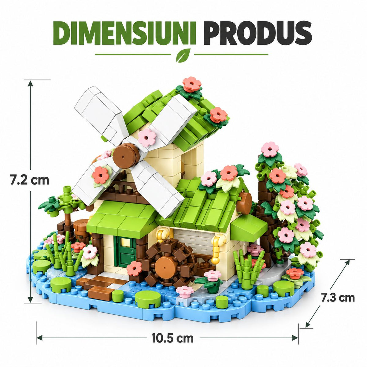 Set de Construcție Căsuță cu Moară de Vânt (479 piese) - Poza 5