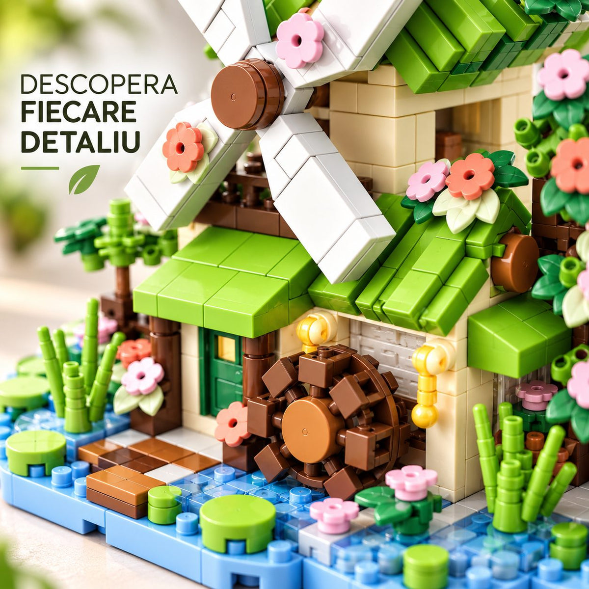 Set de Construcție Căsuță cu Moară de Vânt (479 piese) - Poza 9