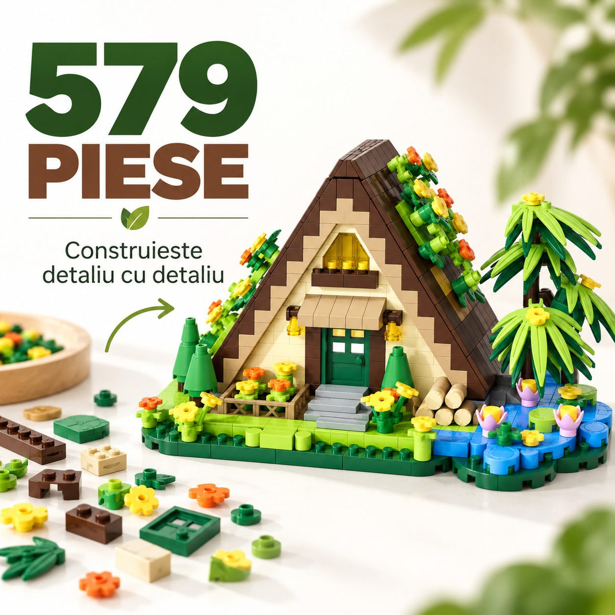 Set de Construcție Căsuță - Casa la Munte (579 piese) - Poza 3