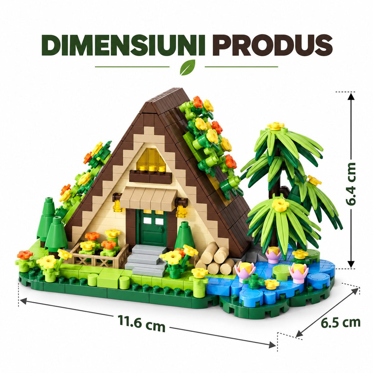 Set de Construcție Căsuță - Casa la Munte (579 piese) - Poza 6