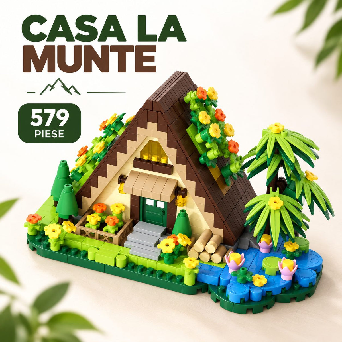 Set de Construcție Căsuță - Casa la Munte (579 piese) - Poza 9