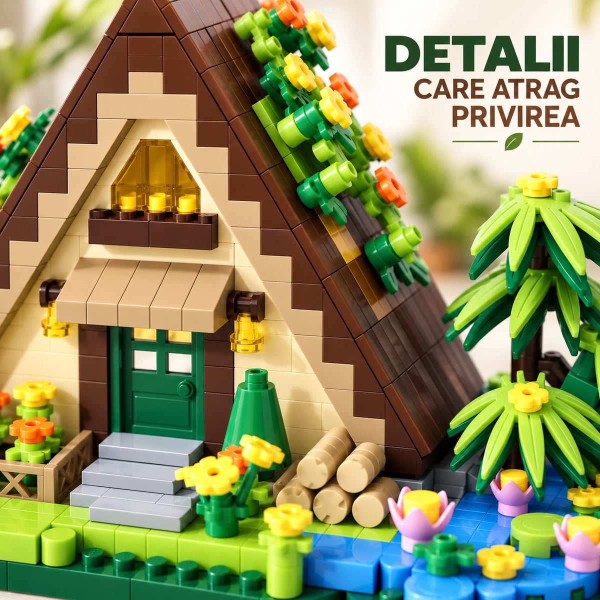 Set de Construcție Căsuță - Casa la Munte (579 piese) - Poza 5