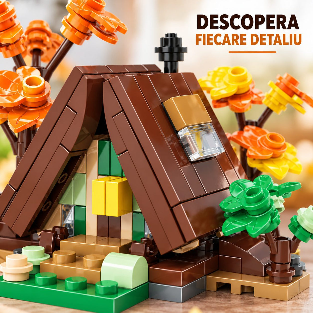 Set de Construcție Căsuță Triunghiulară (155 piese) - Poza 3
