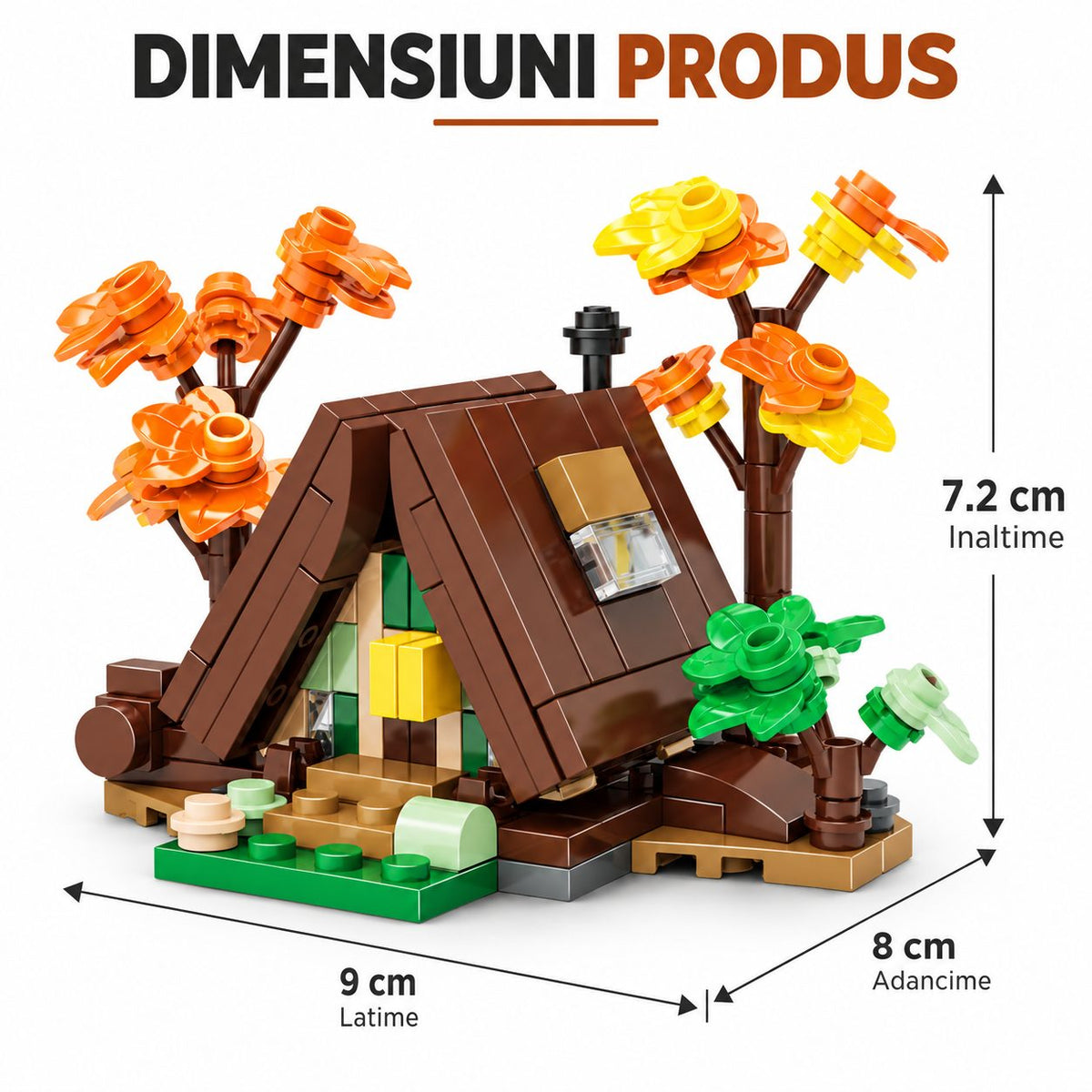 Set de Construcție Căsuță Triunghiulară (155 piese) - Poza 2