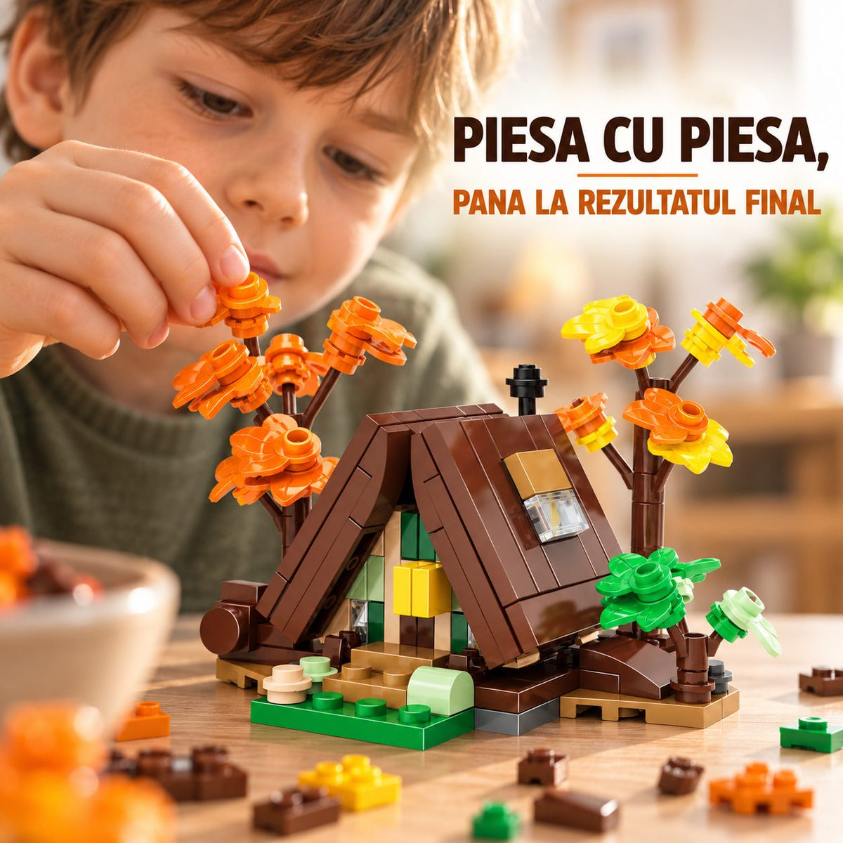 Set de Construcție Căsuță Triunghiulară (155 piese) - Poza 7