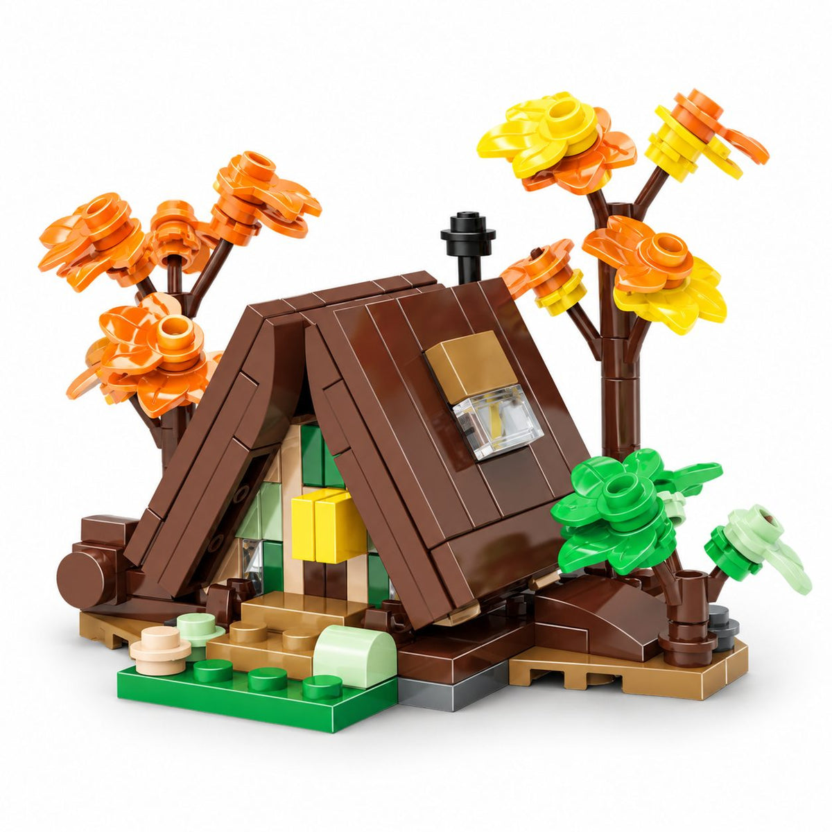 Set de Construcție Căsuță Triunghiulară (155 piese) - Poza 1