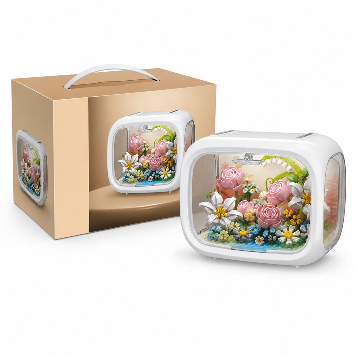 Set de Construit în Cutie Decorativă - Flori Model 1 - Poza 1
