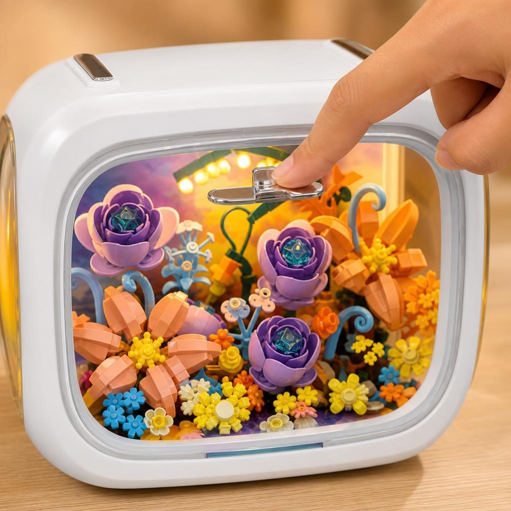 Set de Construit în Cutie Decorativă - Flori Model 2 - Poza 3