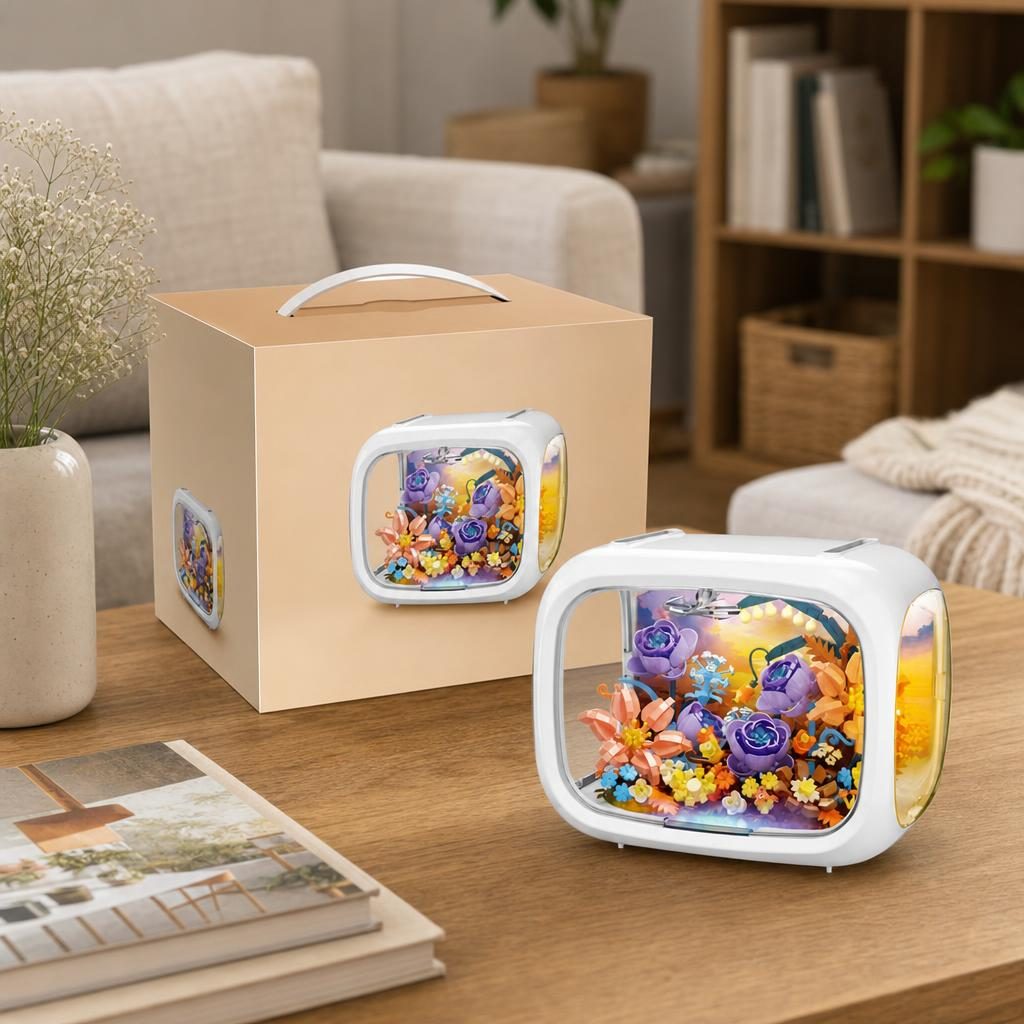 Set de Construit în Cutie Decorativă - Flori Model 2 - Poza 5