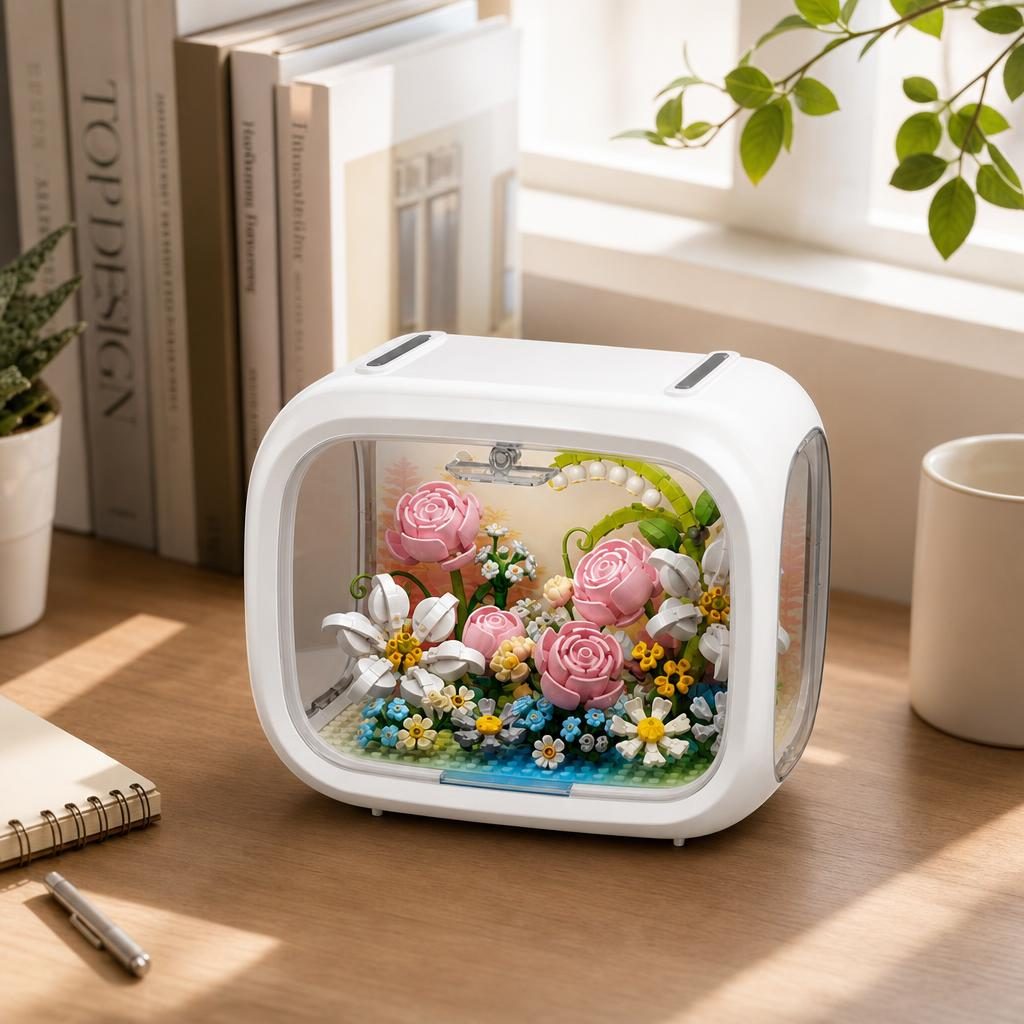 Set de Construit în Cutie Decorativă - Flori Model 1 - Poza 5