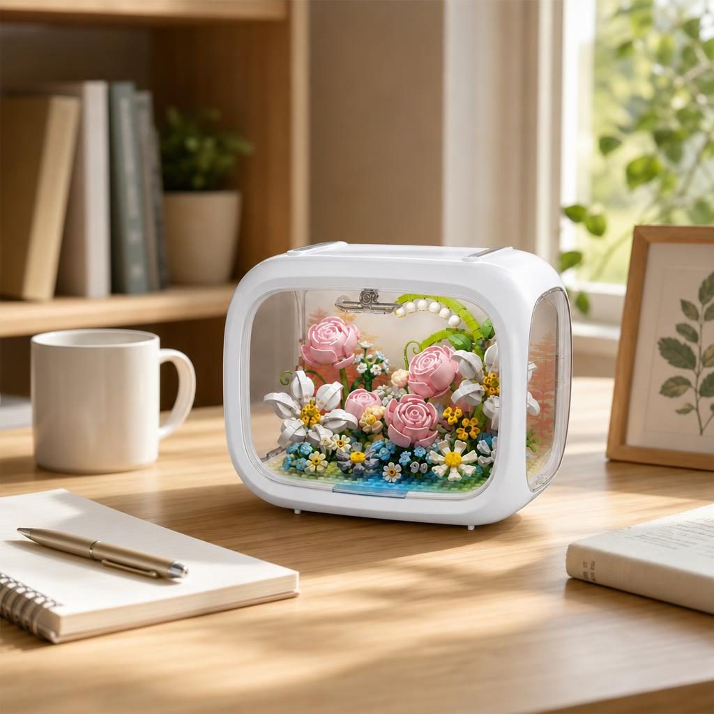 Set de Construit în Cutie Decorativă - Flori Model 1 - Poza 4