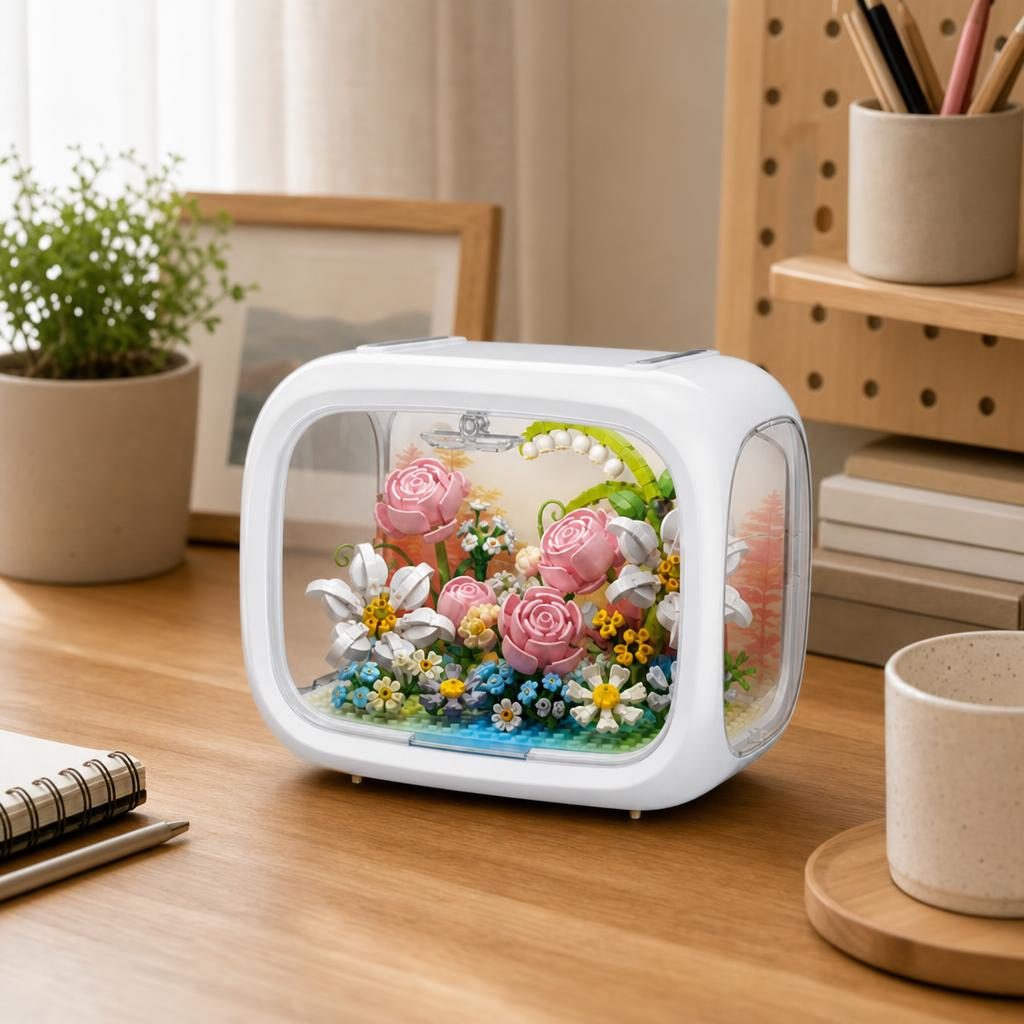 Set de Construit în Cutie Decorativă - Flori Model 1 - Poza 3