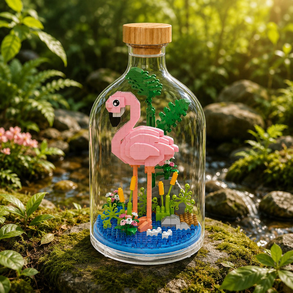 Set de Construit în Sticlă - Flamingo (485 piese) - Poza 4