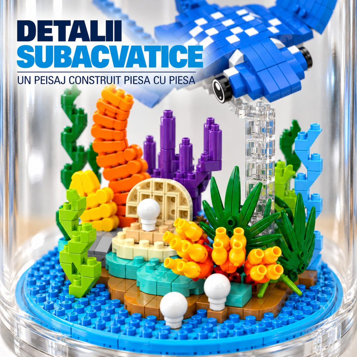 Set de Construit în Sticlă - Pisică de Mare (500 piese) - Poza 3