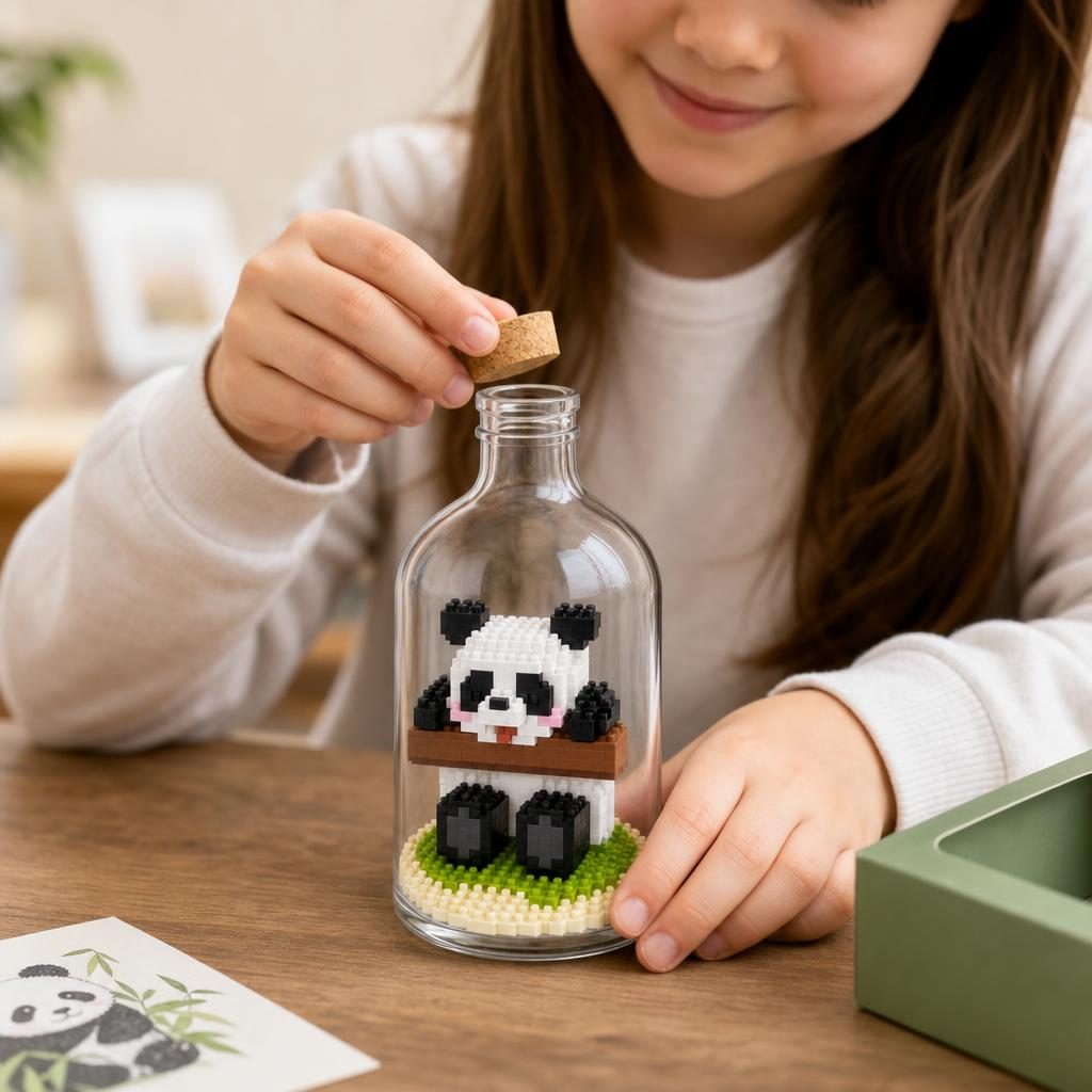 Set de Construit în Sticlă - Panda Model 4 - Poza 2