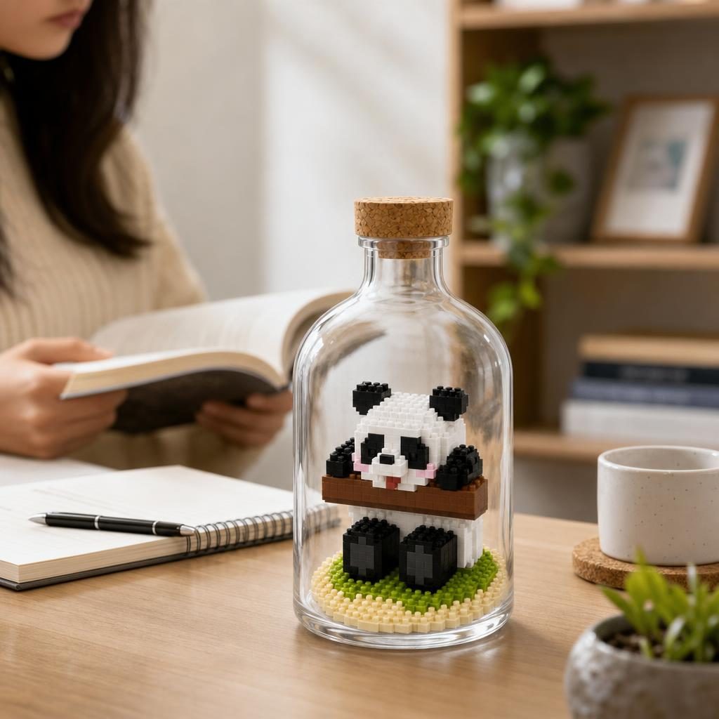 Set de Construit în Sticlă - Panda Model 4 - Poza 4
