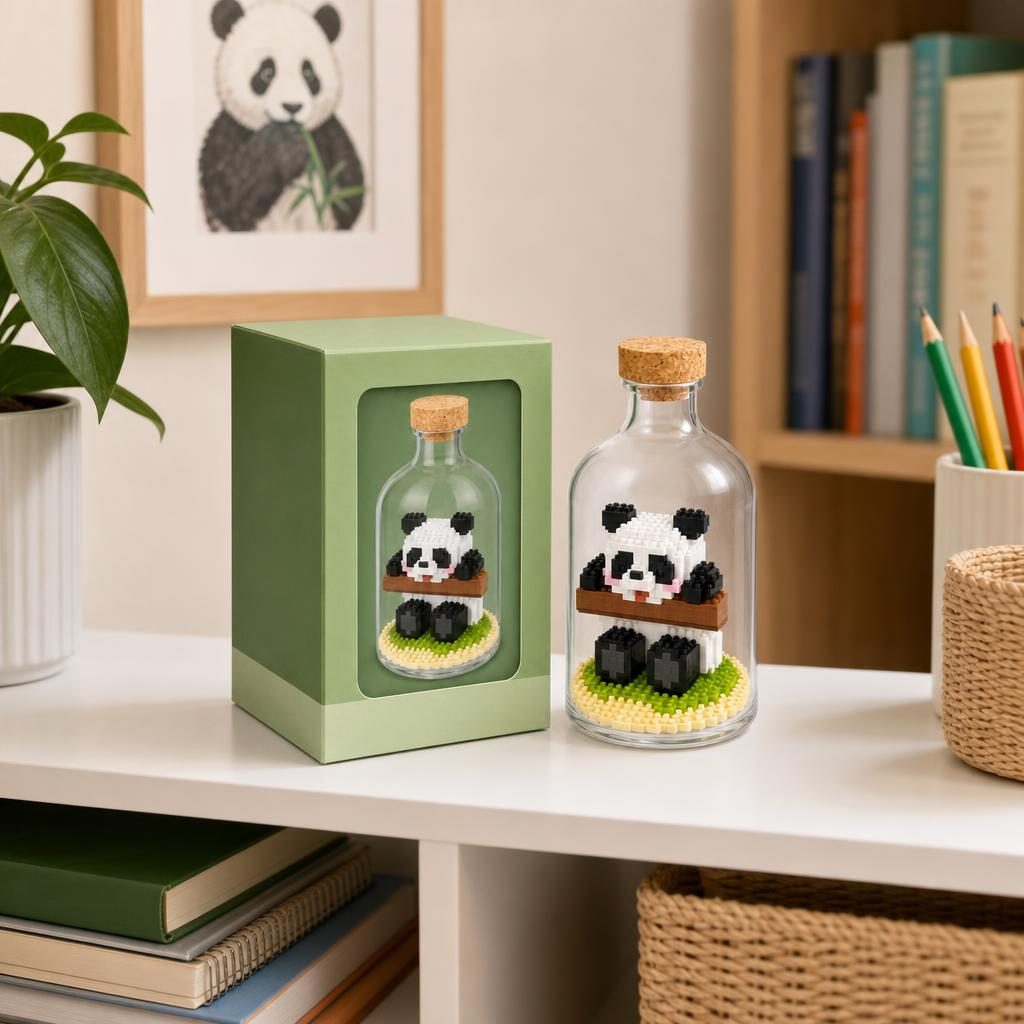 Set de Construit în Sticlă - Panda Model 4 - Poza 5