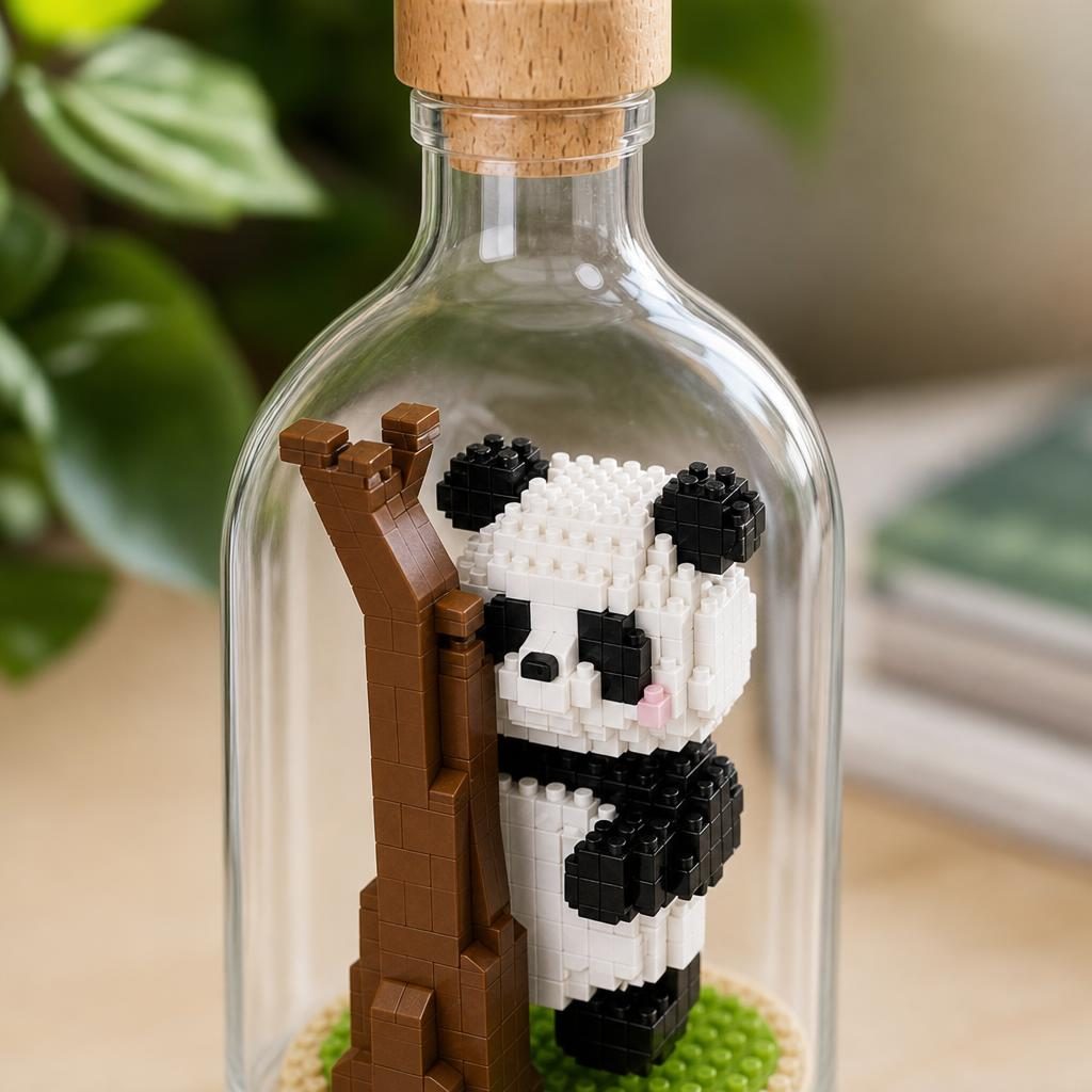 Set de Construit în Sticlă - Panda Model 5 - Poza 3