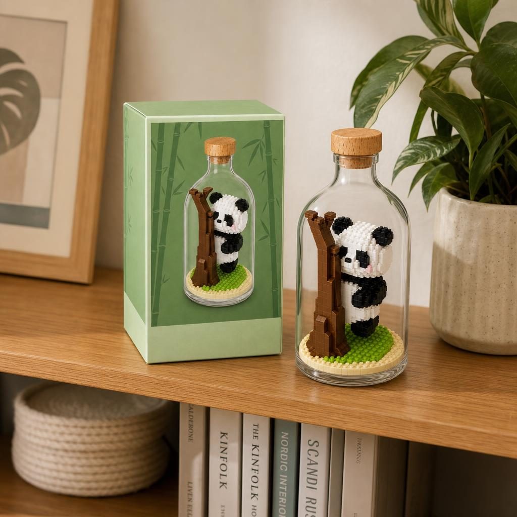 Set de Construit în Sticlă - Panda Model 5 - Poza 5