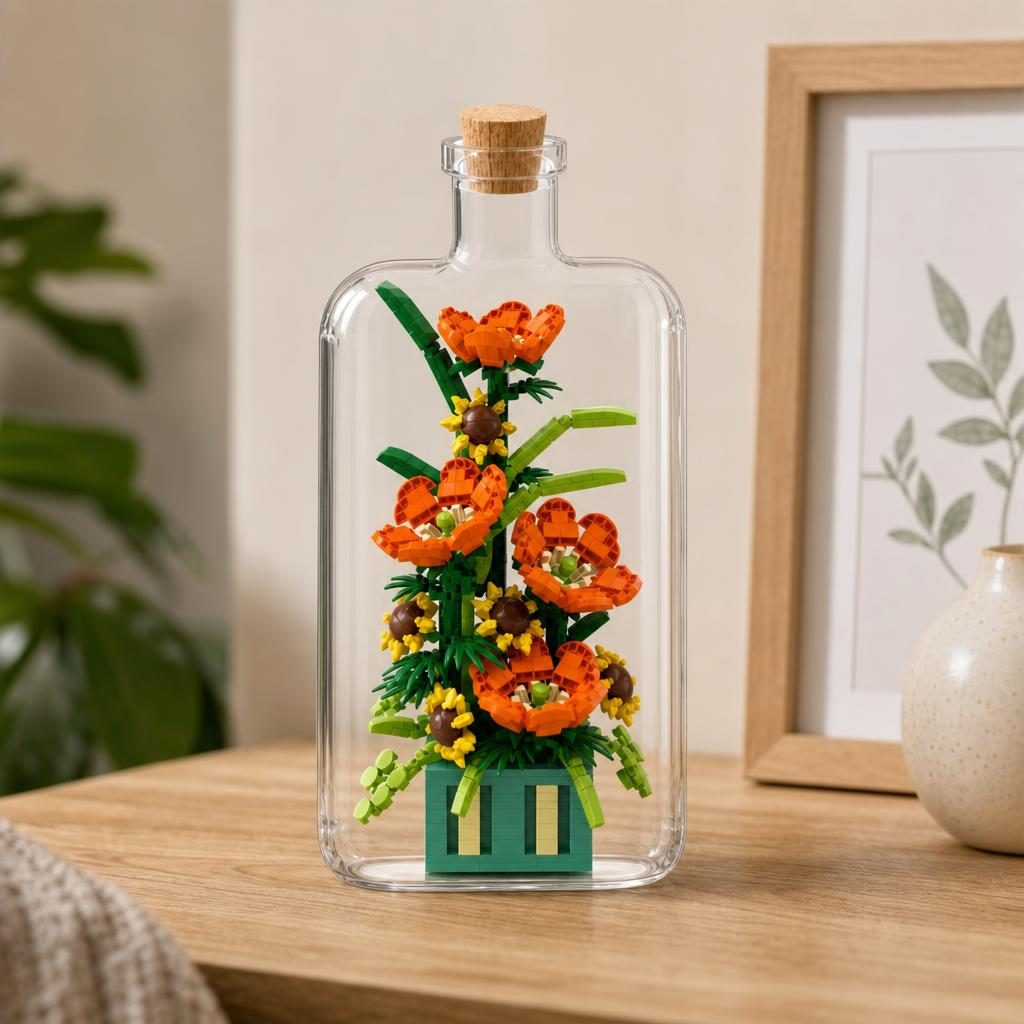 Set de Construit în Sticlă - Aranjament Flori Model 1 - Poza 3
