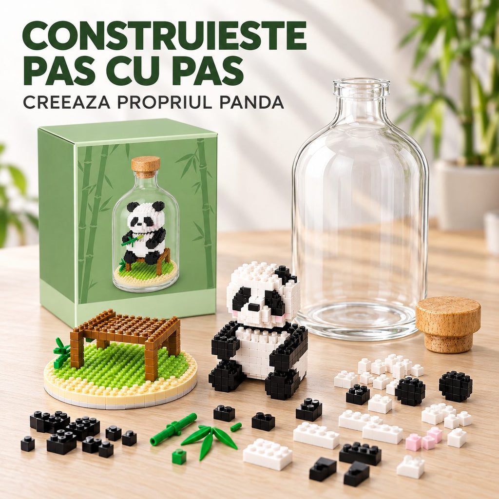 Set de Construit în Sticlă - Panda Model 3 - Poza 5