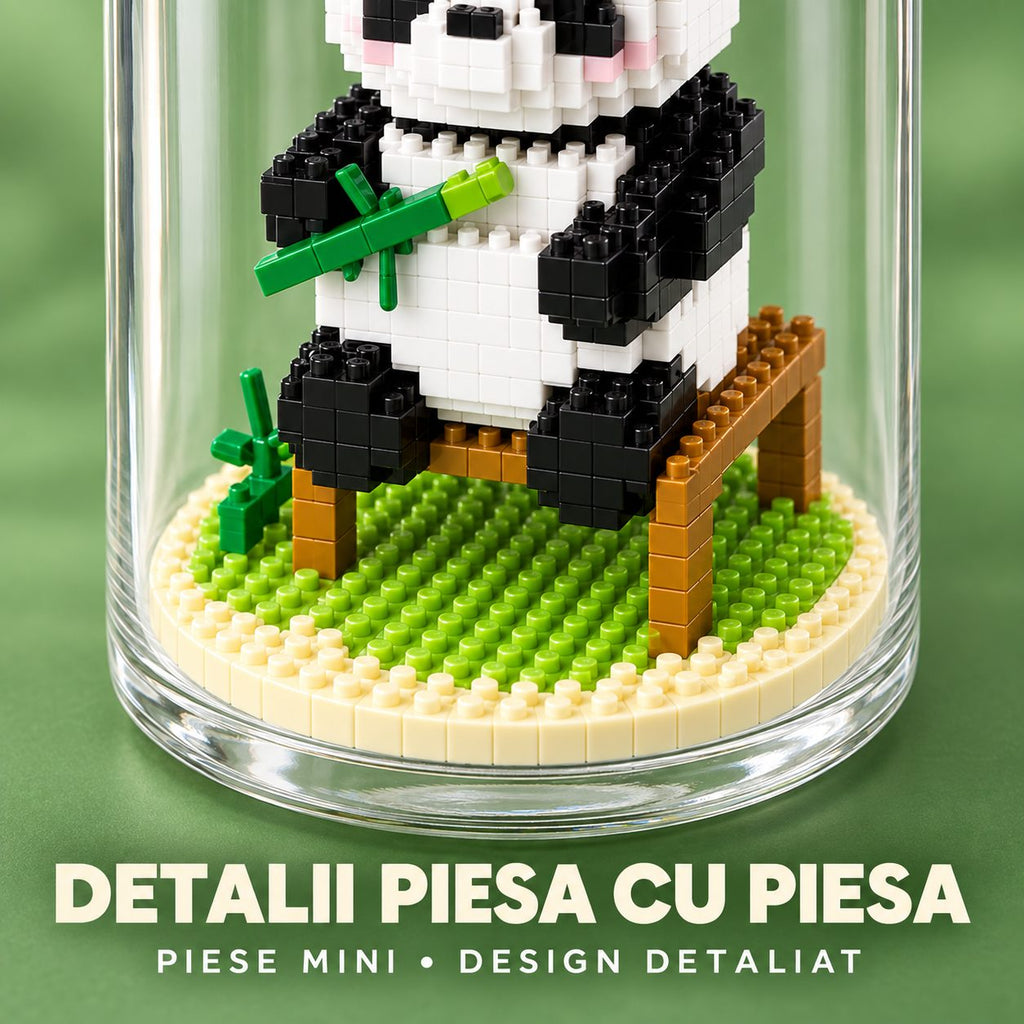 Set de Construit în Sticlă - Panda Model 3 - Poza 8