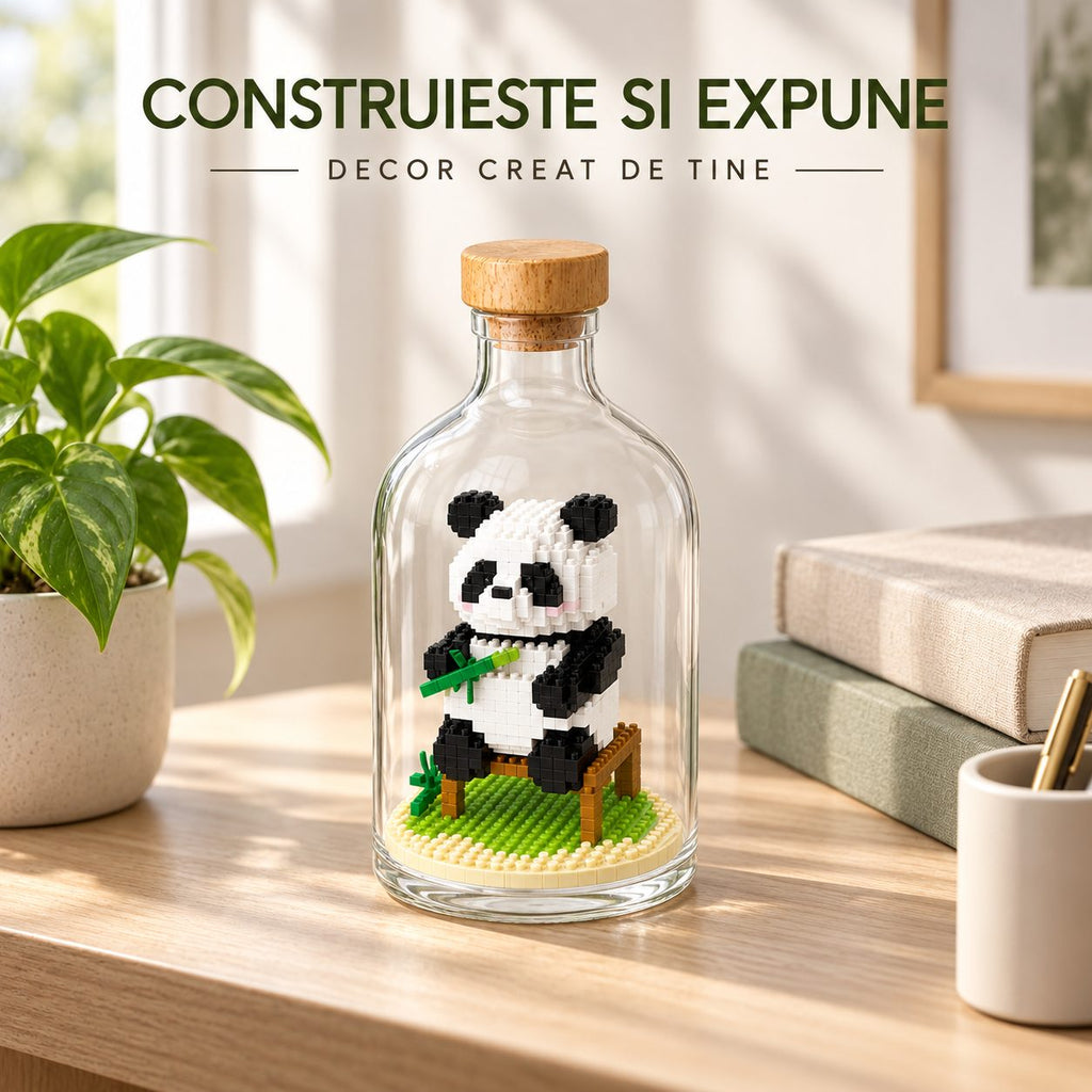 Set de Construit în Sticlă - Panda Model 3 - Poza 10