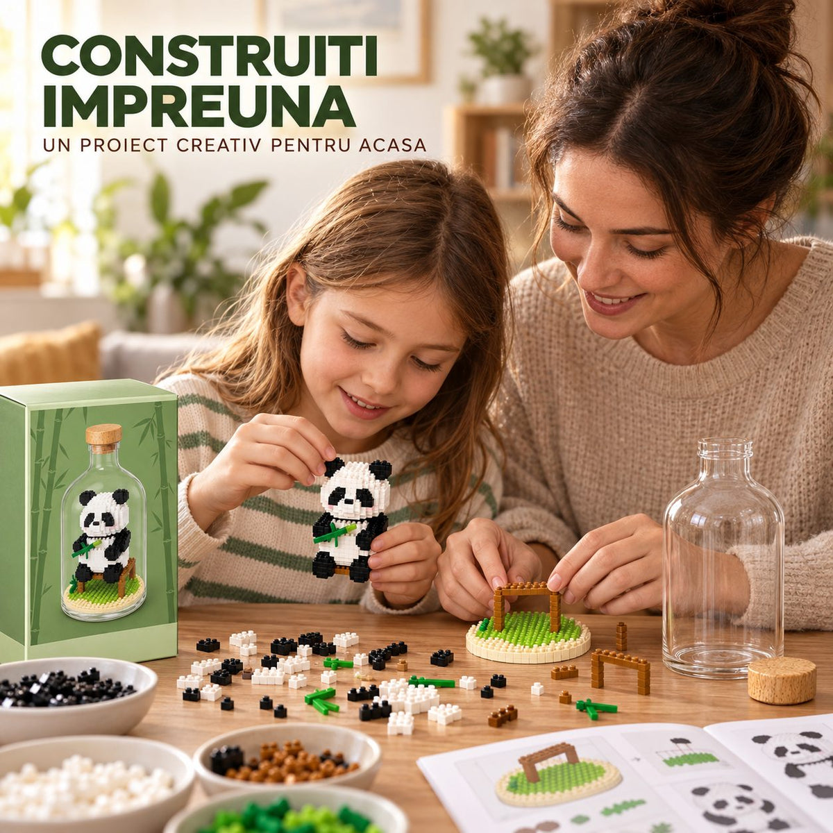 Set de Construit în Sticlă - Panda Model 3 - Poza 9