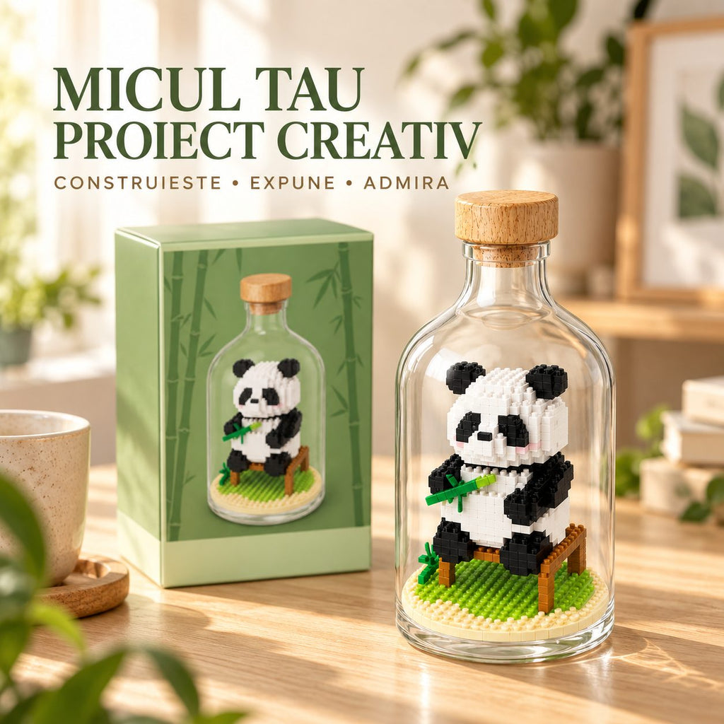 Set de Construit în Sticlă - Panda Model 3 - Poza 11